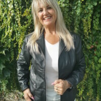 Lederjacke für Frau