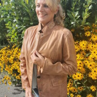 Lederjacke für Frau