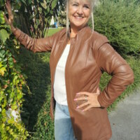 Lederjacke für Frau